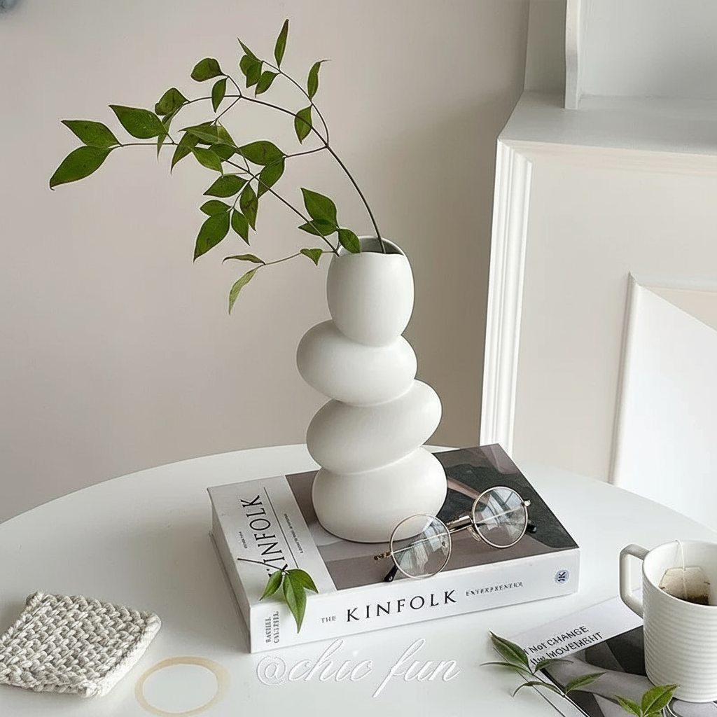 Nuvé & Co | Zen Balance Ceramic Vase